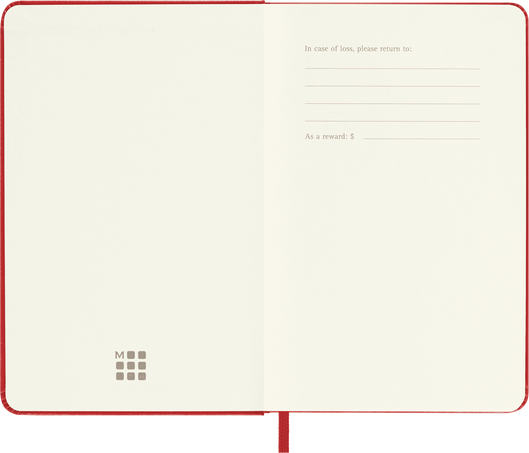 NOTEBOOK PKT PLA S.RED F2 HARD