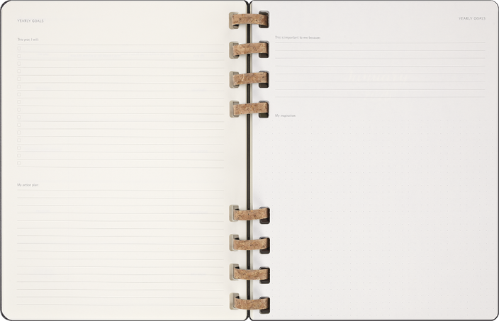 12M SPIRAL PLANNER XL BLACK