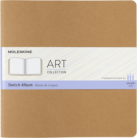 ART CAHIER SKETCH ALBUM SQRD KRAFT BROWN