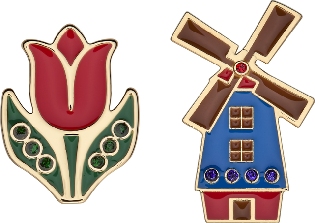 PINS COUNTRY NETHERLANDS BOX OF 2