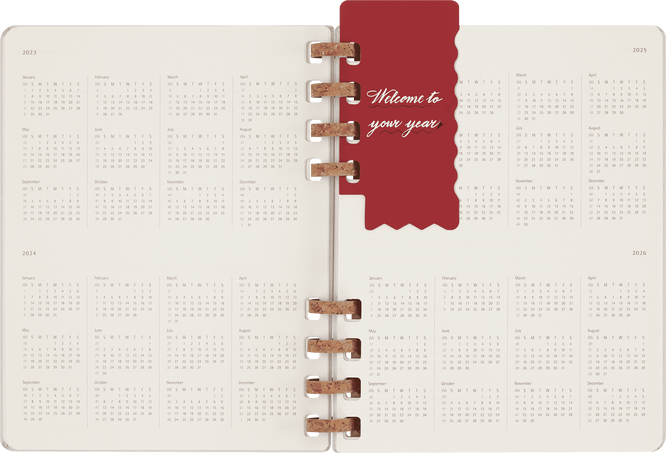 UNDATED SPIRAL PLANNER XL CRUSH GRAPE