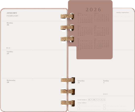 12M SPIRAL PLANNER L ALMOND