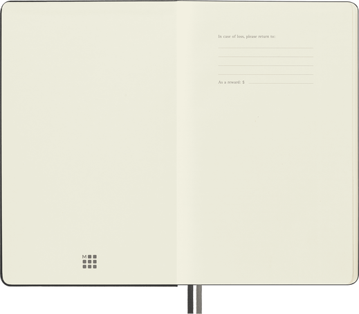 NOTEBOOK EXPANDED LG PLA BLK HARD