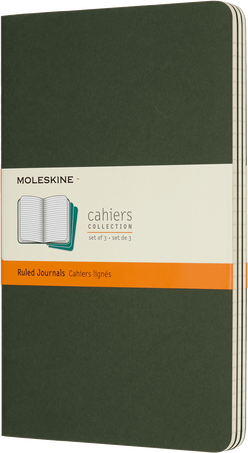 CAHIER JNLS LG RUL MYRTLE GRN