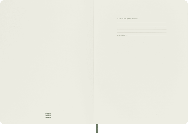 NOTEBOOK XL DOT MYRTLE GREEN SOFT