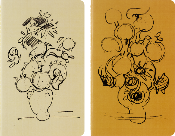LE CAHIER JNLS VAN GOGH LG RUL ASST COLO