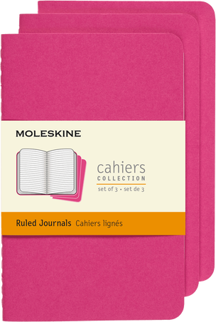 CAHIER JNLS LG RUL KINETIC PINK