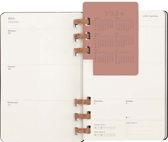 12M SPIRAL PLANNER L BLACK