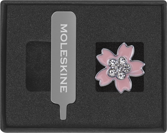 LE NB SAKURA PIN CRYSTAL FLOWER