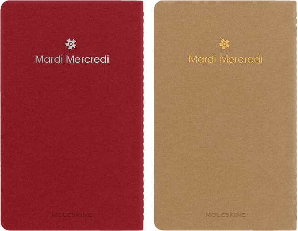 MARDI SET OF 2 CAHIERS LARGE RULED