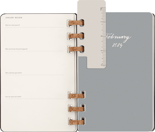 12M SPIRAL PLANNER L BLACK