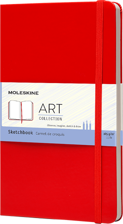ART SKETCHBOOK LG RED F2